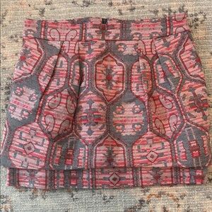Stylish Pink Patterned Maje Miniskirt